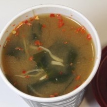 Pret serves miso soup!