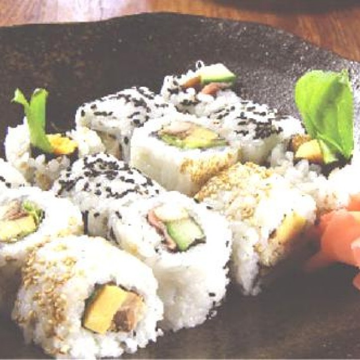 Smoked Mackerel Ura-Maki Sushi - cookbuzz
