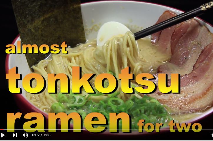 It's what we've been waiting for...our 'almost tonkotsu ramen'!