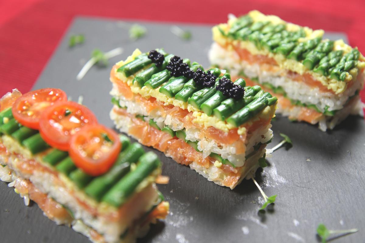 Asparagus Sushi Western Style - cookbuzz